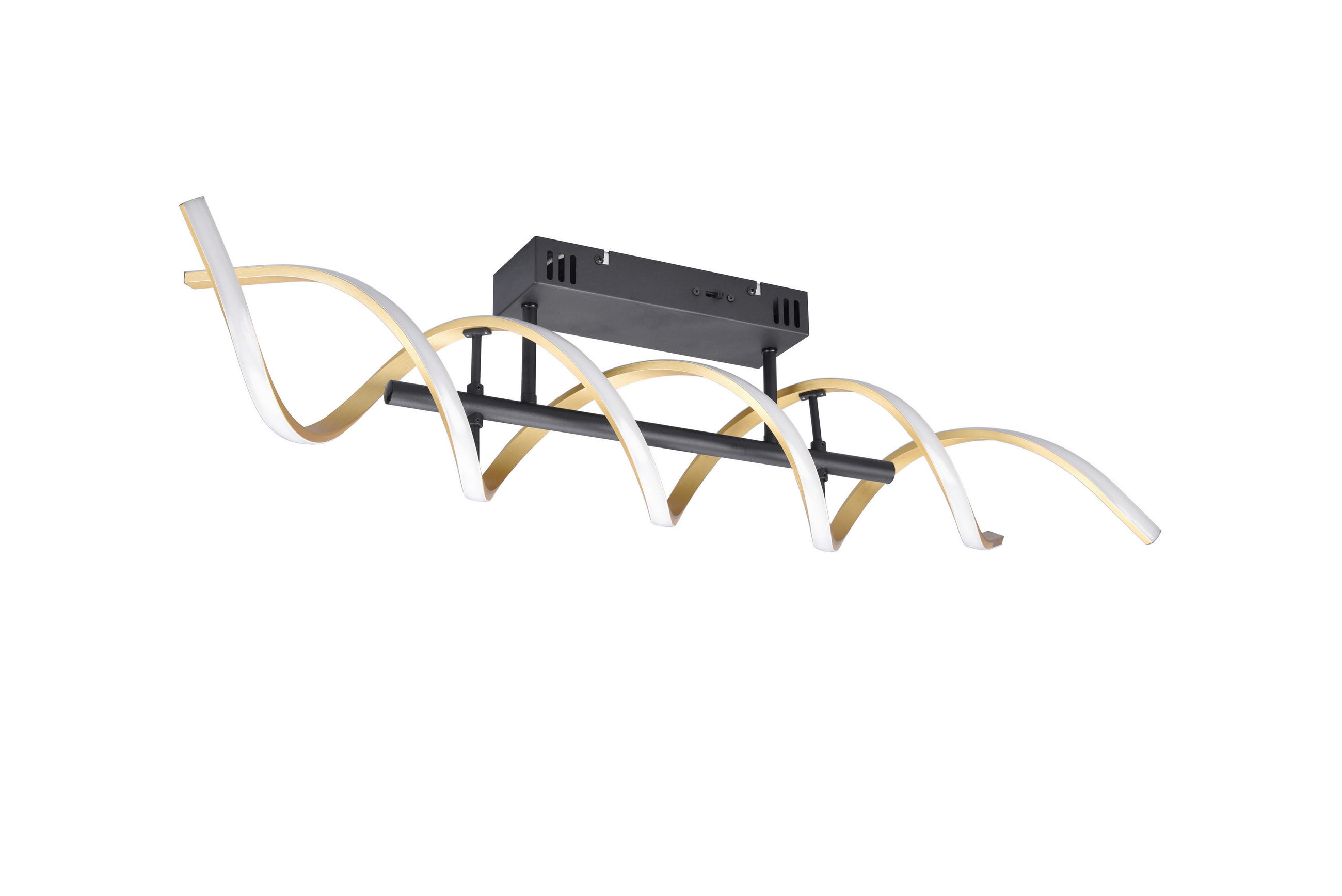 Trio Leuchten Led-Deckenleuchte Alu, Messing 14.5x20.5x90 cm