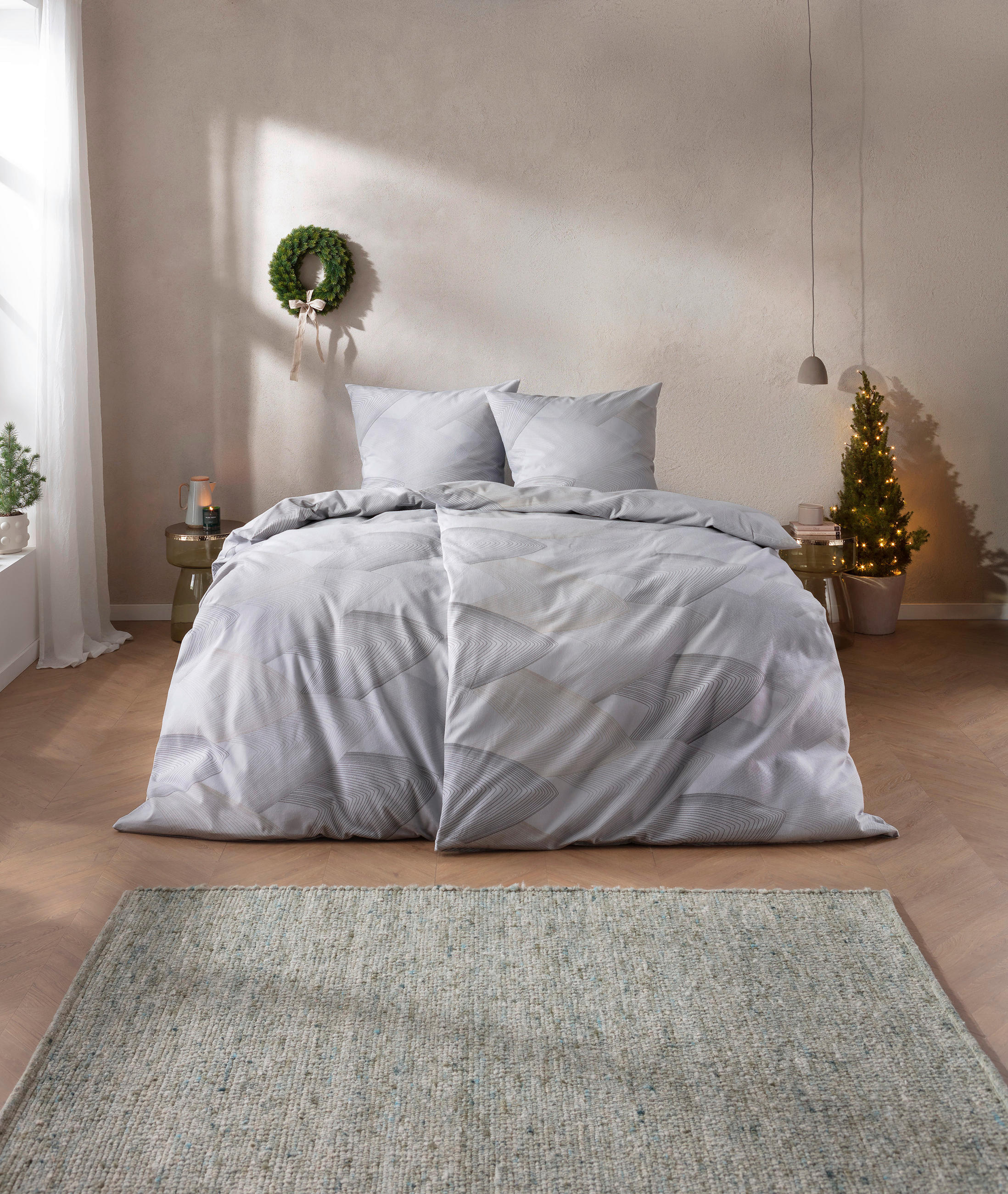 BETTWÄSCHE Atelier Flanell 135/200 cm  - Silberfarben, Design, Textil (135/200cm) - Estella
