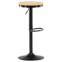 BARHOCKER-SET in Schwarz, Beige  - Beige/Schwarz, Design, Holz/Metall (36.5/80/37cm) - Livetastic