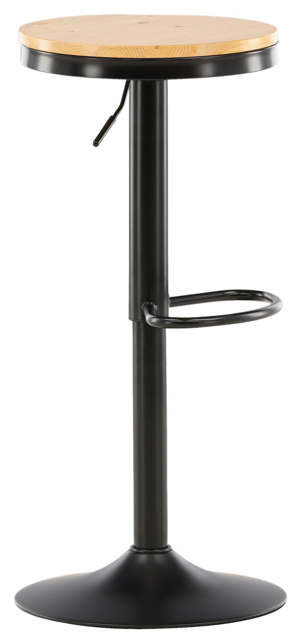 BARHOCKER-SET in Schwarz, Beige  - Beige/Schwarz, Design, Holz/Metall (36.5/80/37cm) - Livetastic