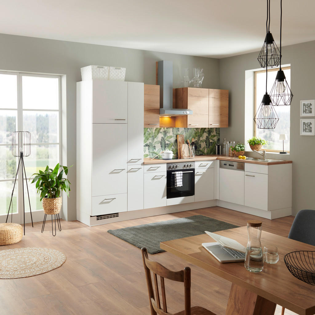 Eckküche Las Vegas/Singapur ohne Geräte 305x175 cm, Modern