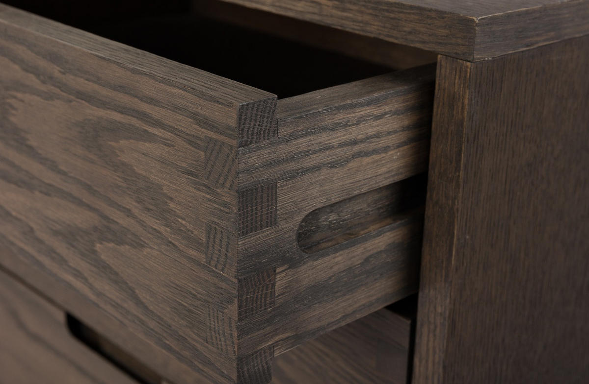 SIDEBOARD 165/80,5/42 cm  - svart/mörkbrun, Design, metall/trä (165/80,5/42cm) - Best Price