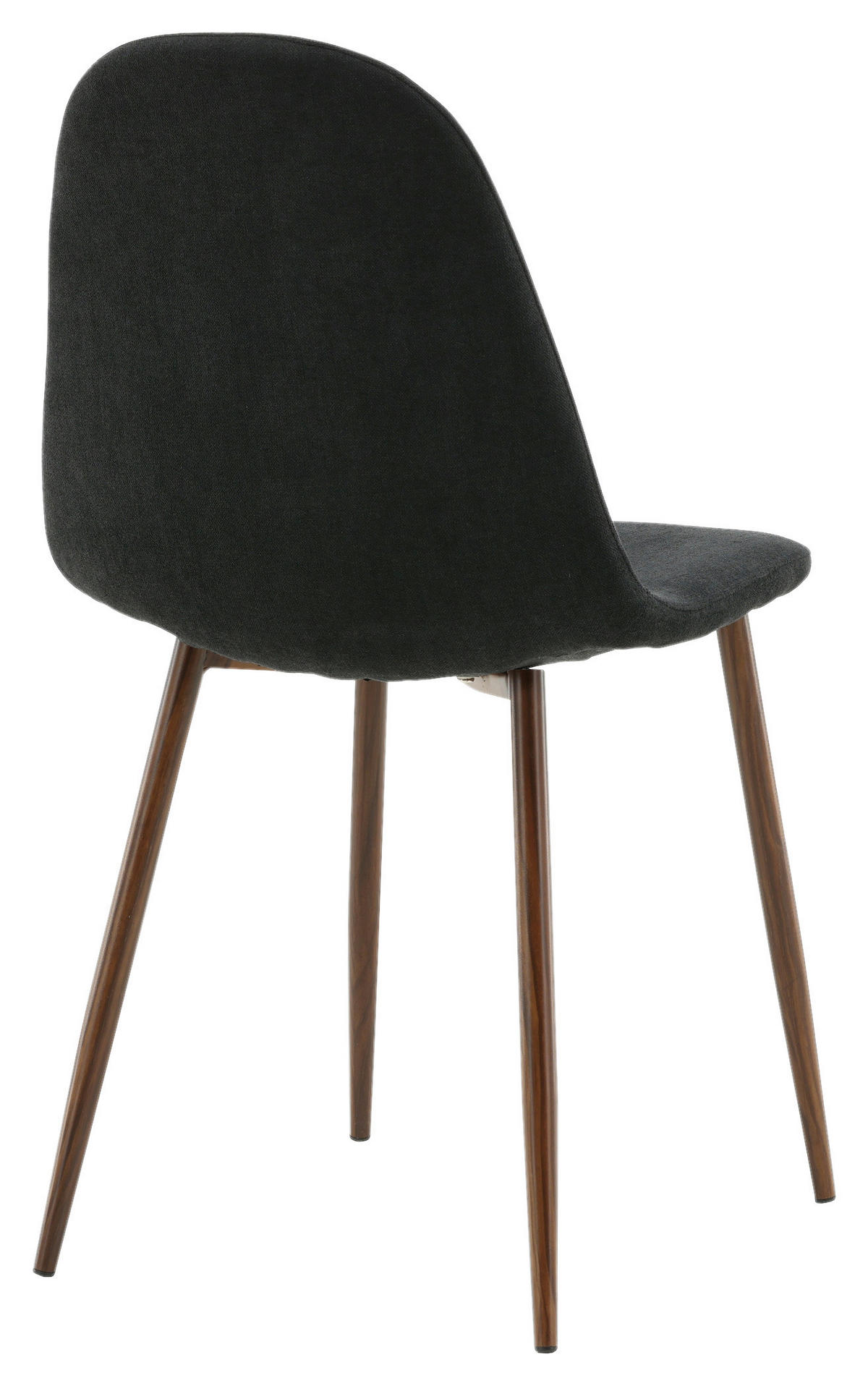 STUHL-SET 2 Stück  in Stahl Textilgeflecht Metall, Textil  - Dunkelbraun/Schwarz, Design, Textil/Metall (44/87/53cm) - Livetastic