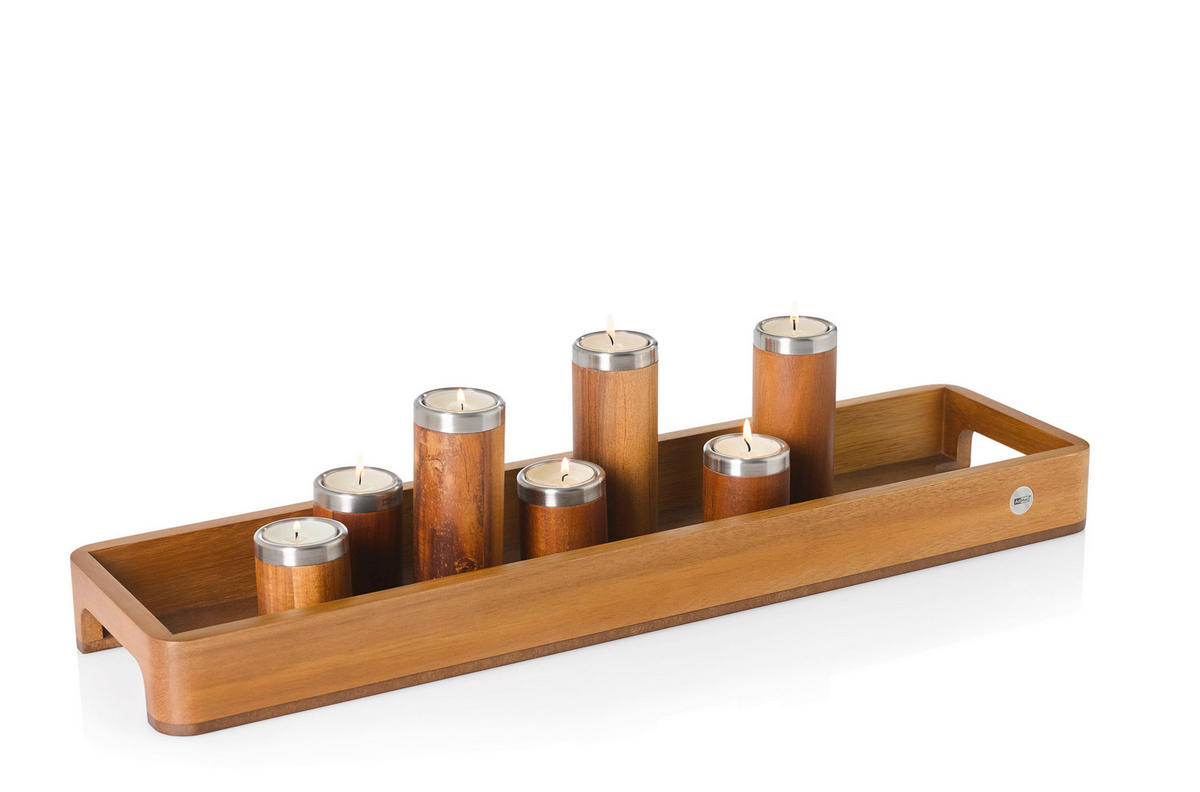 TABLETT Holz Walnuss, Akazie  - Basics, Holz (60/15,5/5cm) - AdHoc