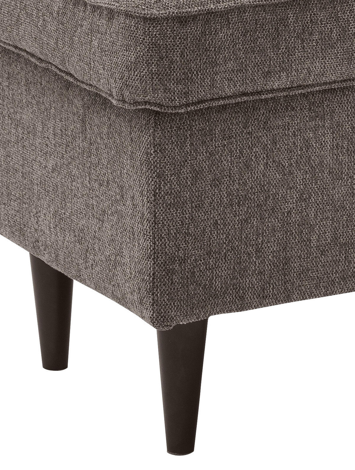 TABURETKA, textil, kompozitné drevo, 63/43/42 cm - hnedá/čierna, Basics, kompozitné drevo/textil (63/43/42cm) - MID.YOU