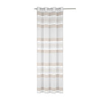 ÖSENVORHANG halbtransparent  - Beige/Creme, Basics, Textil (135/245cm)