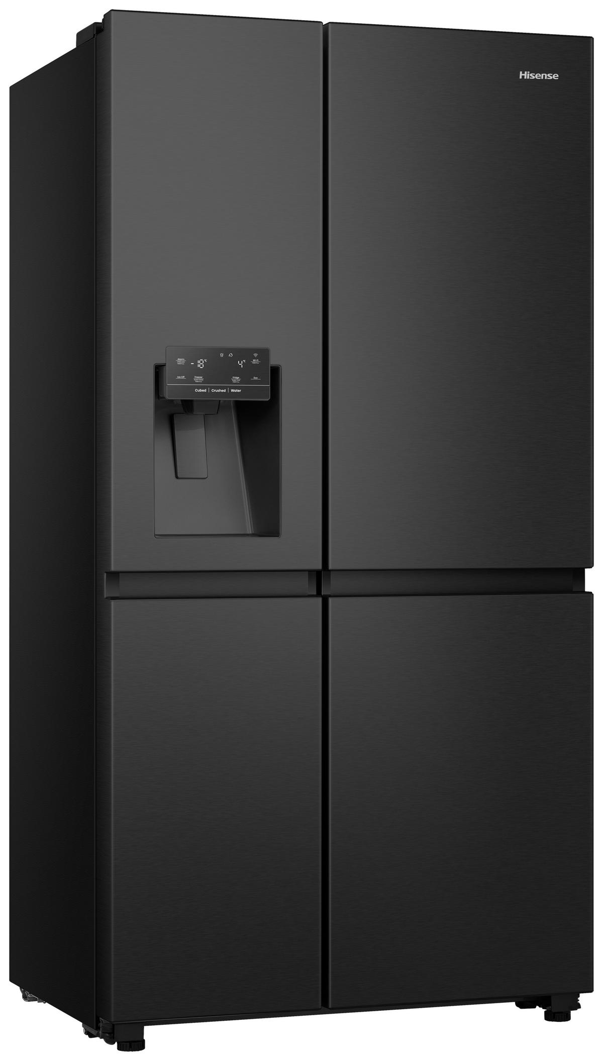 SIDE-BY-SIDE 91/179/73 cm RS818N4TFE  - Schwarz, LIFESTYLE, Metall (91/179/73cm) - Hisense