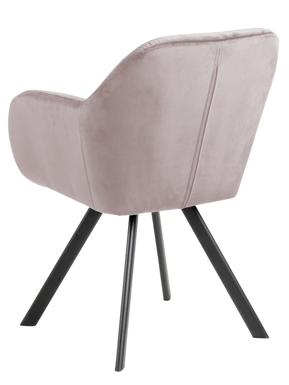 ŽIDLE S PODRUČKAMI, samet, růžová - růžová/černá, Design, kov/textil (57,5/81,5/61,5cm) - Carryhome