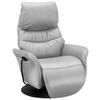 RELAXSESSEL in Leder Hellgrau  - Anthrazit/Hellgrau, Design, Leder/Metall (78/111/85cm) - Himolla Komfortklass