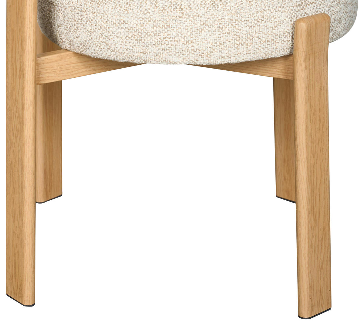 STUHL   Webstoff  Eichefarben, Beige  - Eichefarben/Beige, MODERN, Textil/Metall (55/75/56,5cm) - Livetastic
