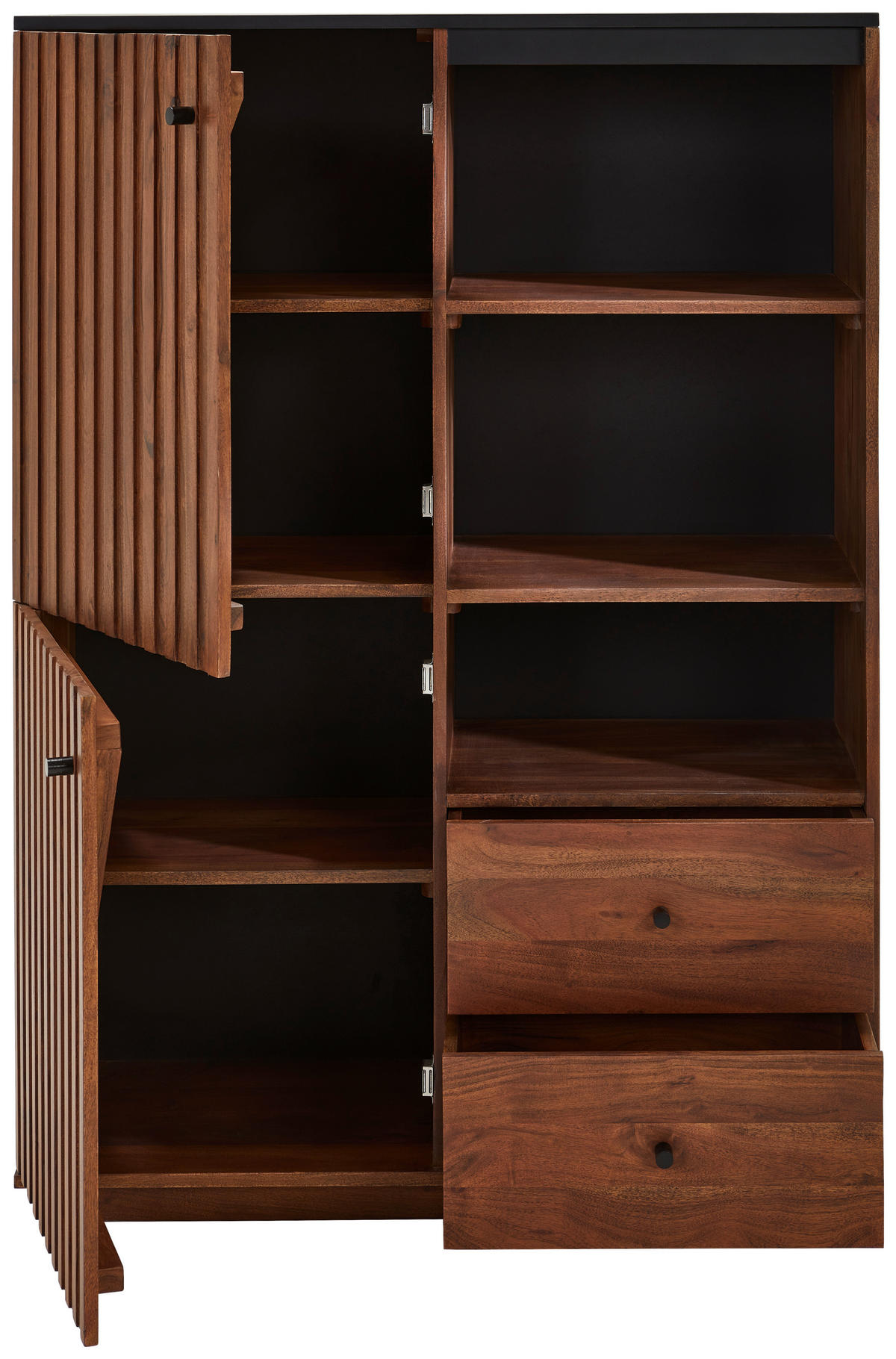 HIGHBOARD  in 100/140/40 cm  - Walnussfarben/Schwarz, LIFESTYLE, Holz/Holzwerkstoff (100/140/40cm) - MID.YOU