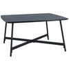 COUCHTISCH 80/42/80 cm rechteckig Schwarz  - Schwarz, Design, Holzwerkstoff/Metall (80/42/80cm) - MID.YOU