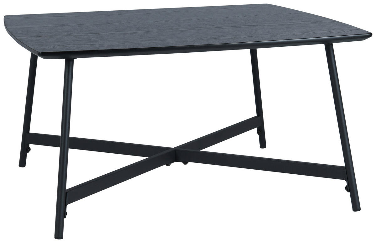 COUCHTISCH 80/42/80 cm rechteckig Schwarz  - Schwarz, Design, Holzwerkstoff/Metall (80/42/80cm) - MID.YOU