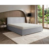 POLSTERBETT 180/200 cm,  in Hellgrau, gepolstertes Kopfteil, Lattenrost, Bettkasten,  - Chromfarben/Hellgrau, MODERN, Holz/Kunststoff (180/200cm) - Chameo