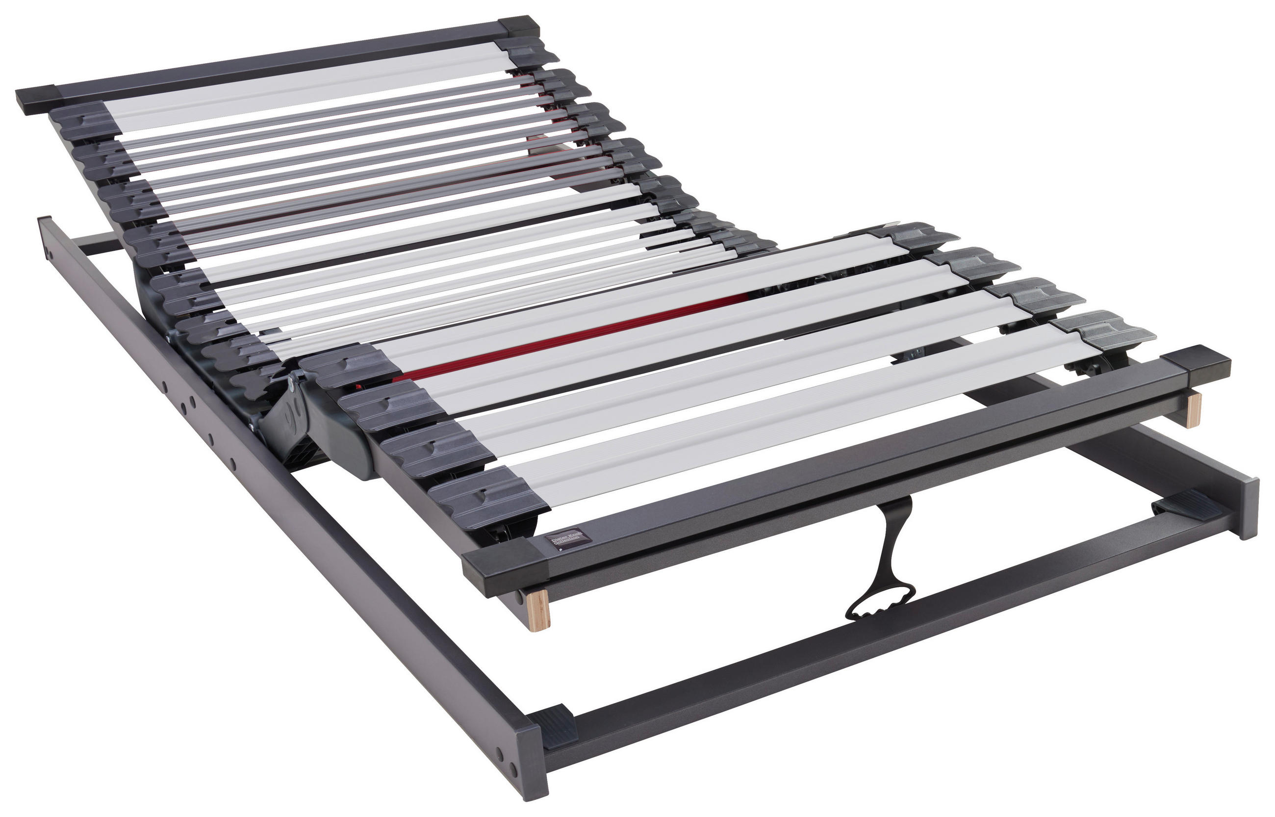 LATTENROST 100/200 cm Kopfteil, Fußteil verstellbar,  - Schieferfarben/Anthrazit, Basics, Holz/Kunststoff (100/200cm) - Dieter Knoll