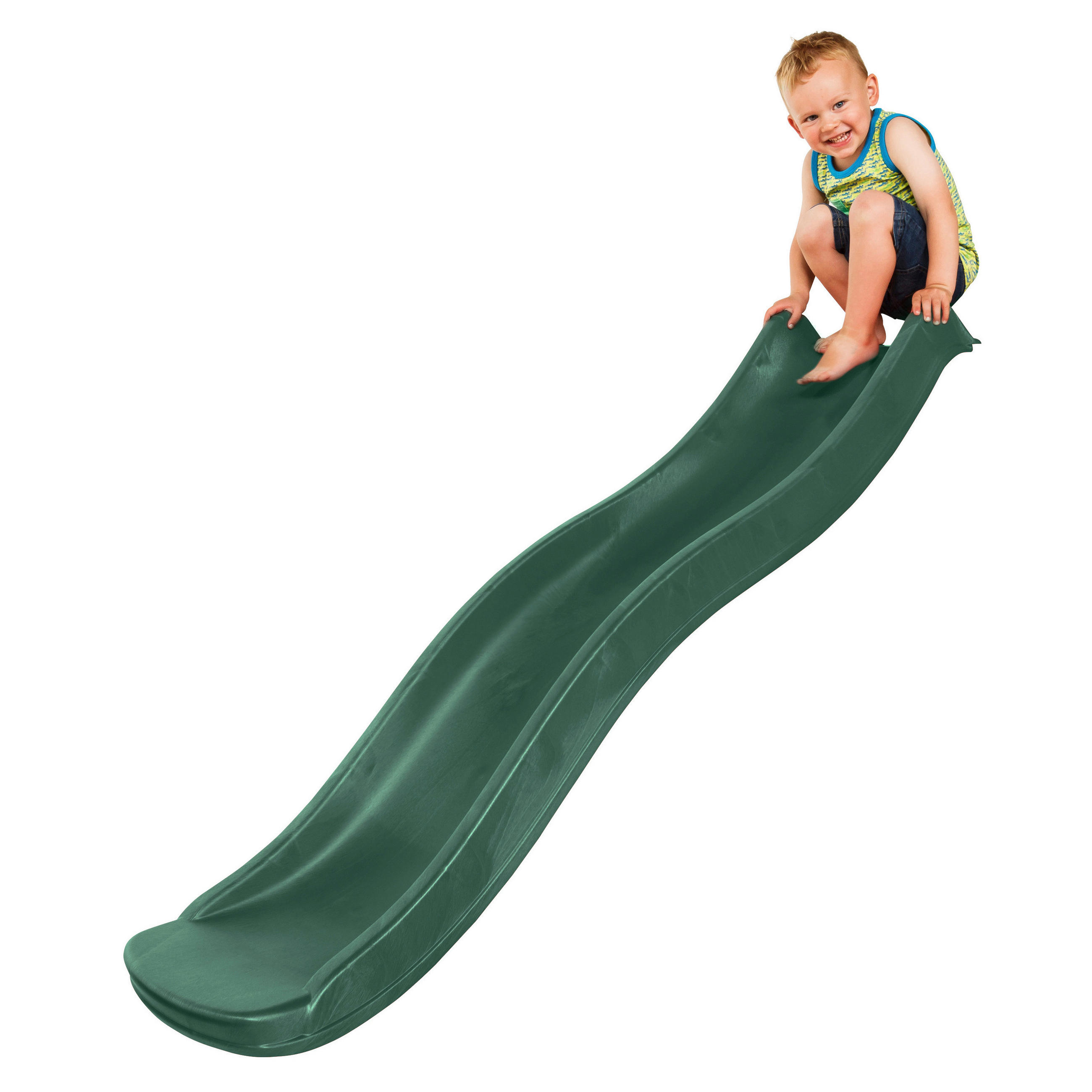 KINDERRUTSCHE Grün  - Grün, KONVENTIONELL, Kunststoff (41,5/17/180cm) - Ambia Garden