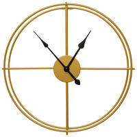 ZIDNI SAT  40 cm        - zlatna, Osnovno, metal (40cm) - Ambia Home