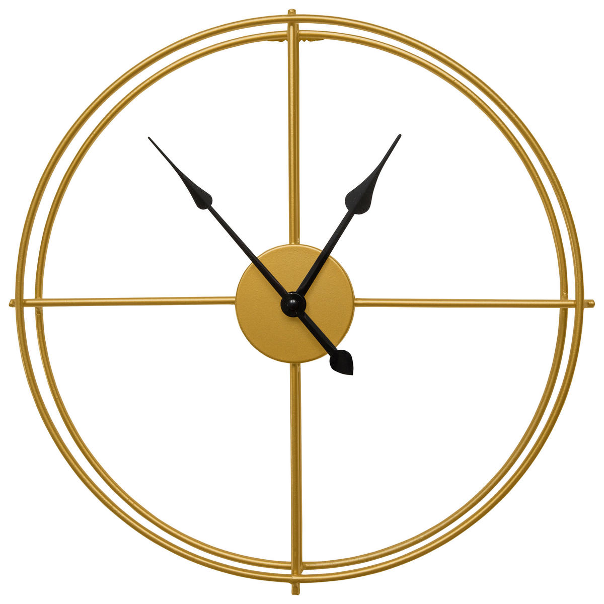 ZIDNI SAT  40 cm        - zlatna, Osnovno, metal (40cm) - Ambia Home