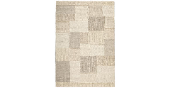 HANDWEBTEPPICH 80/150 cm Nordic Weiß  - Weiß, Natur, Textil (80/150cm) - Linea Natura