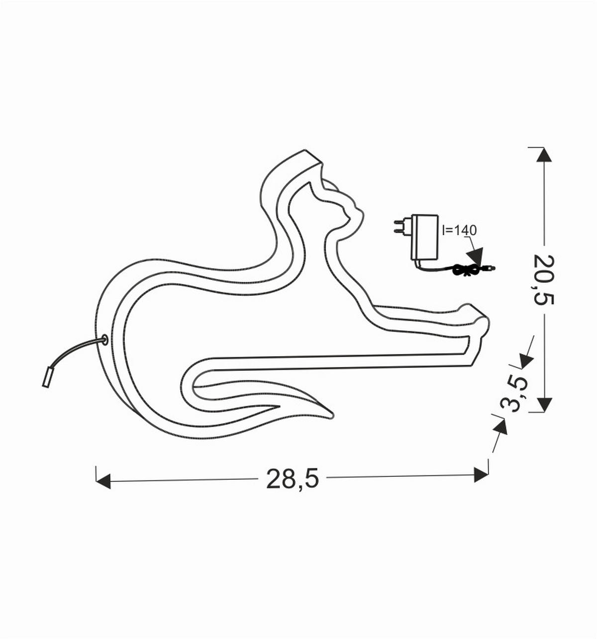 BORDSLAMPA FÖR BARN - svart, Basics, trämaterial/plast (28.5/3.5/20.5cm)