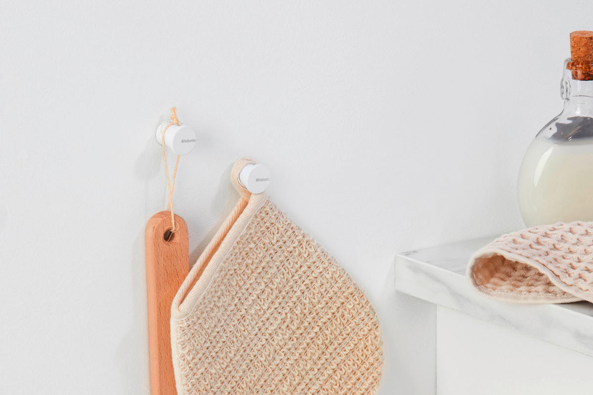HANDTUCHHAKEN - Weiß, Basics, Metall (2.1/2.1/2.3cm) - Brabantia