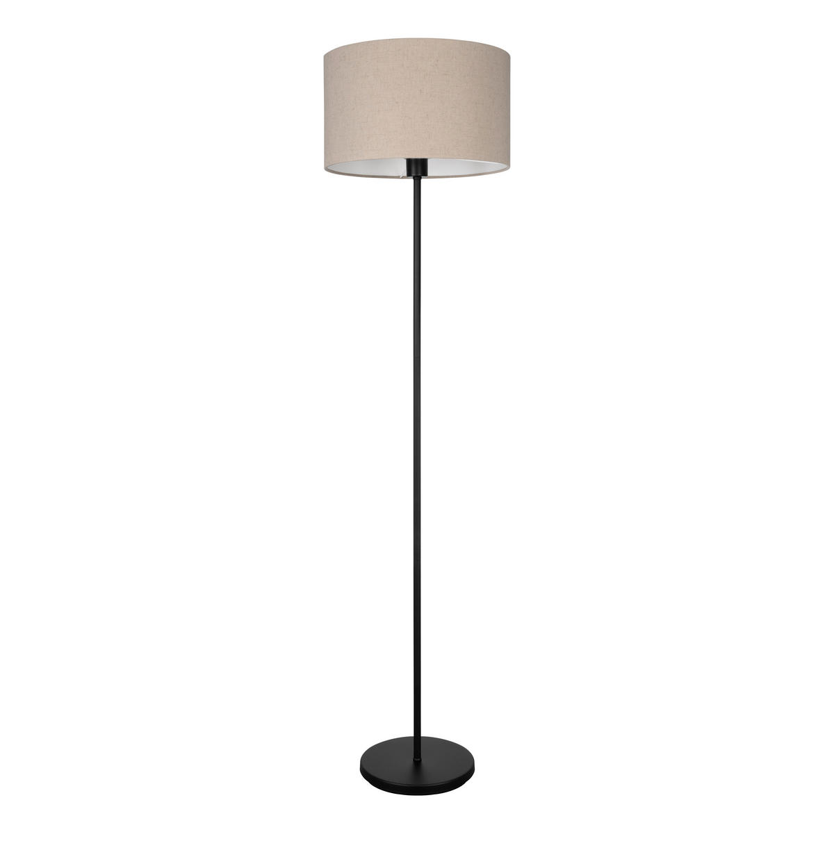 STOJACIA LAMPA, 38/151 cm  - čierna/krémová, Konventionell, kov/textil (38/151cm) - Eglo