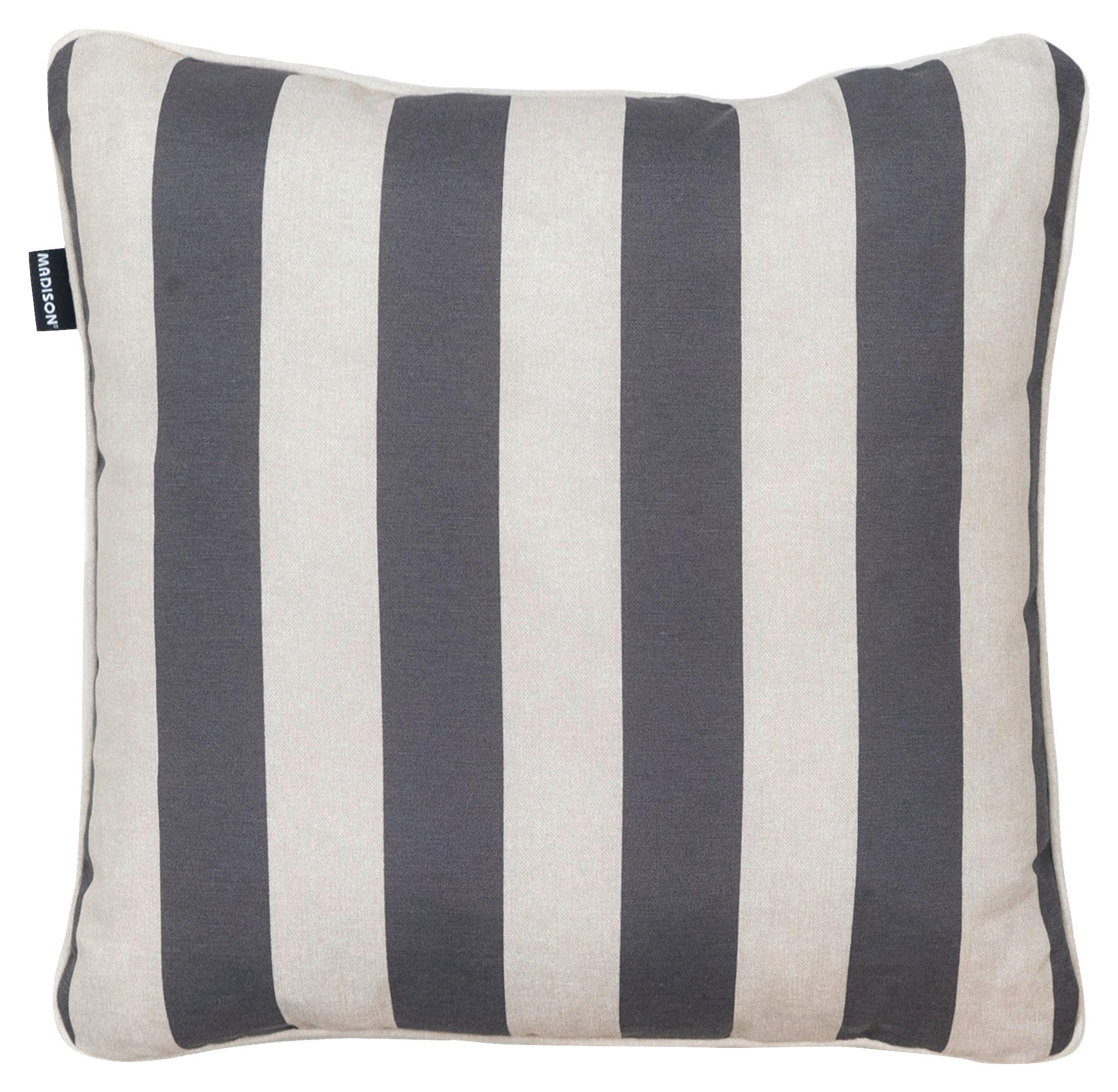 XXXLutz Zierkissen Creme, Grau 50x50x10 cm