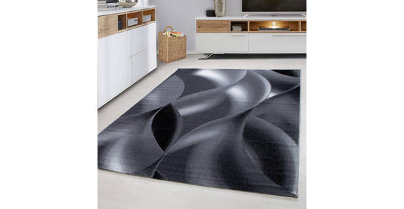 WEBTEPPICH 140/200 cm Plus Schwarz - Schwarz, Basics, Textil (140/200cm) - Novel