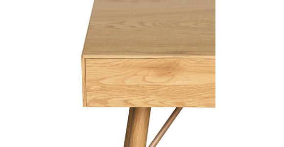 SCHREIBTISCH 140/60/75 cm  in Eichefarben  - Eichefarben, KONVENTIONELL, Holzwerkstoff/Metall (140/60/75cm) - Novel