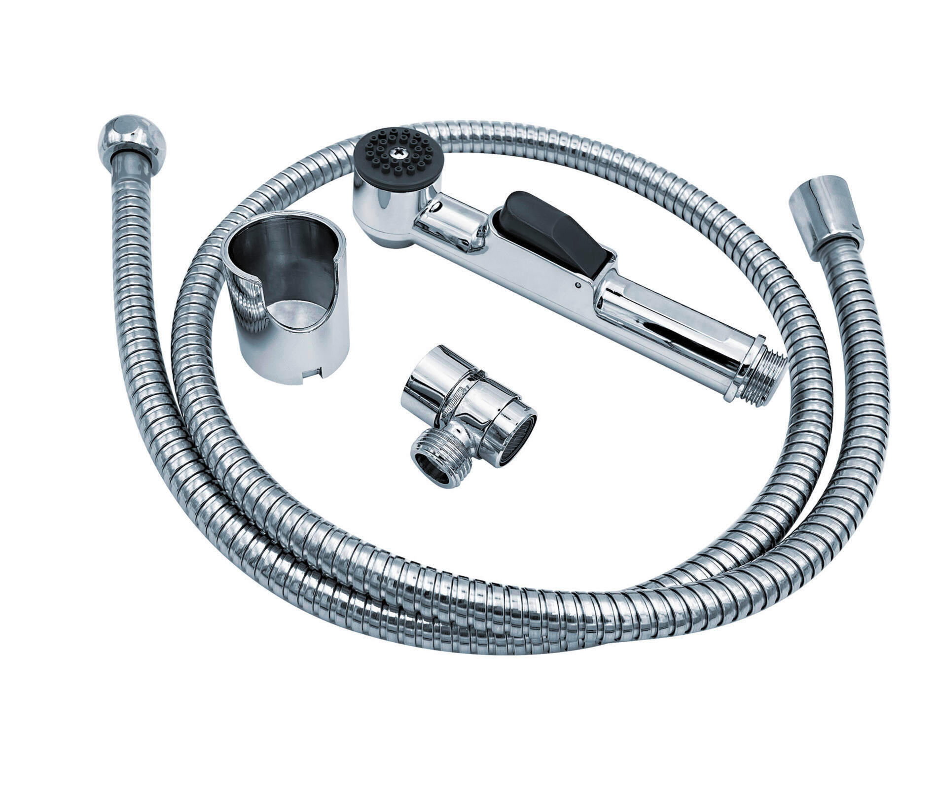 DUSCHZUBEHÖR-SET   - Chromfarben, Basics, Kunststoff/Metall (3,5/17,5/3cm)