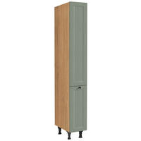 APOTHEKERSCHRANK 30/216,6/58 cm  in Grün  - Eichefarben/Schwarz, MODERN, Holzwerkstoff/Metall (30/216,6/58cm) - Nobilia