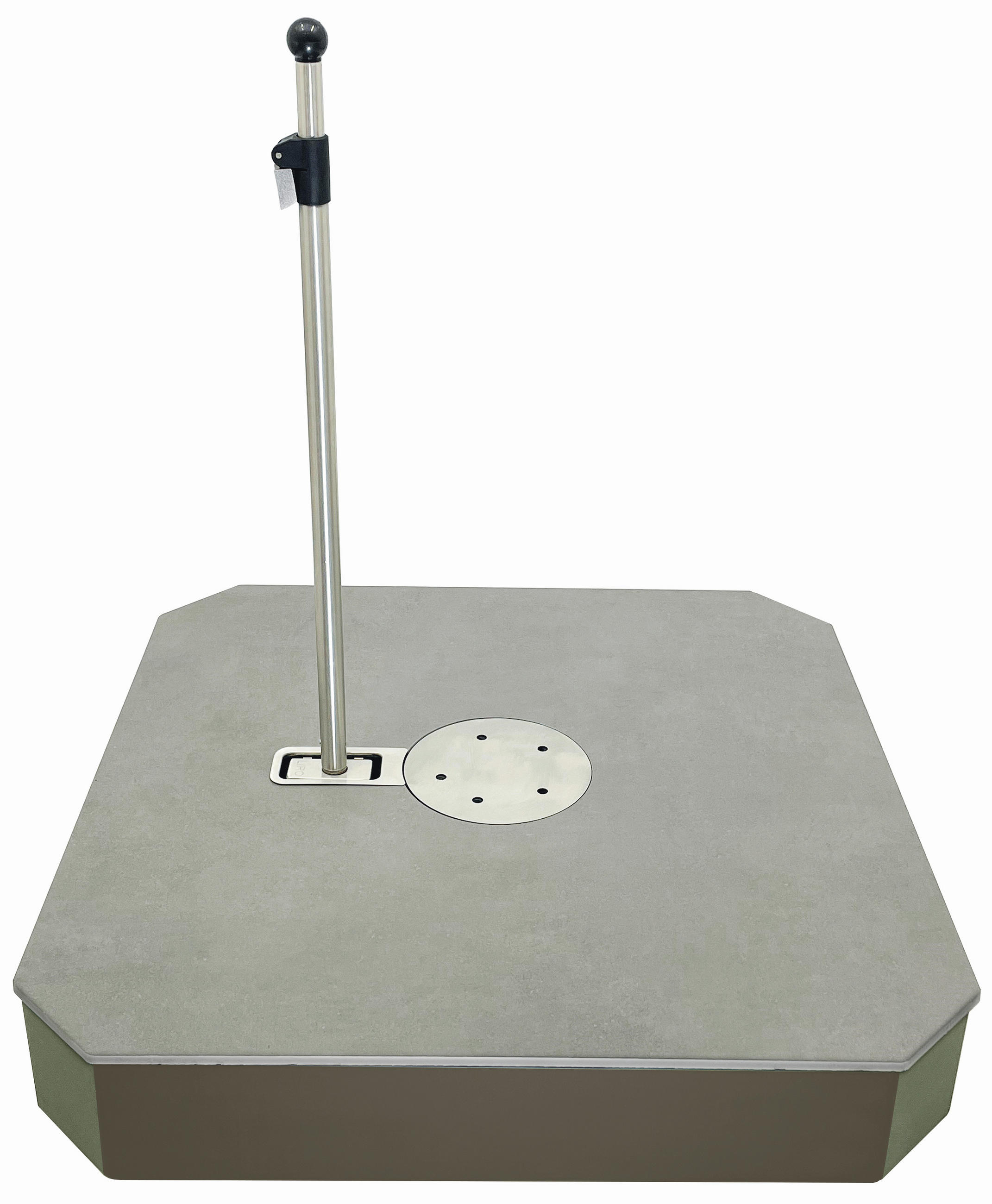 SONNENSCHIRMSTÄNDER - Greige, KONVENTIONELL, Keramik/Metall (81/15/81cm)