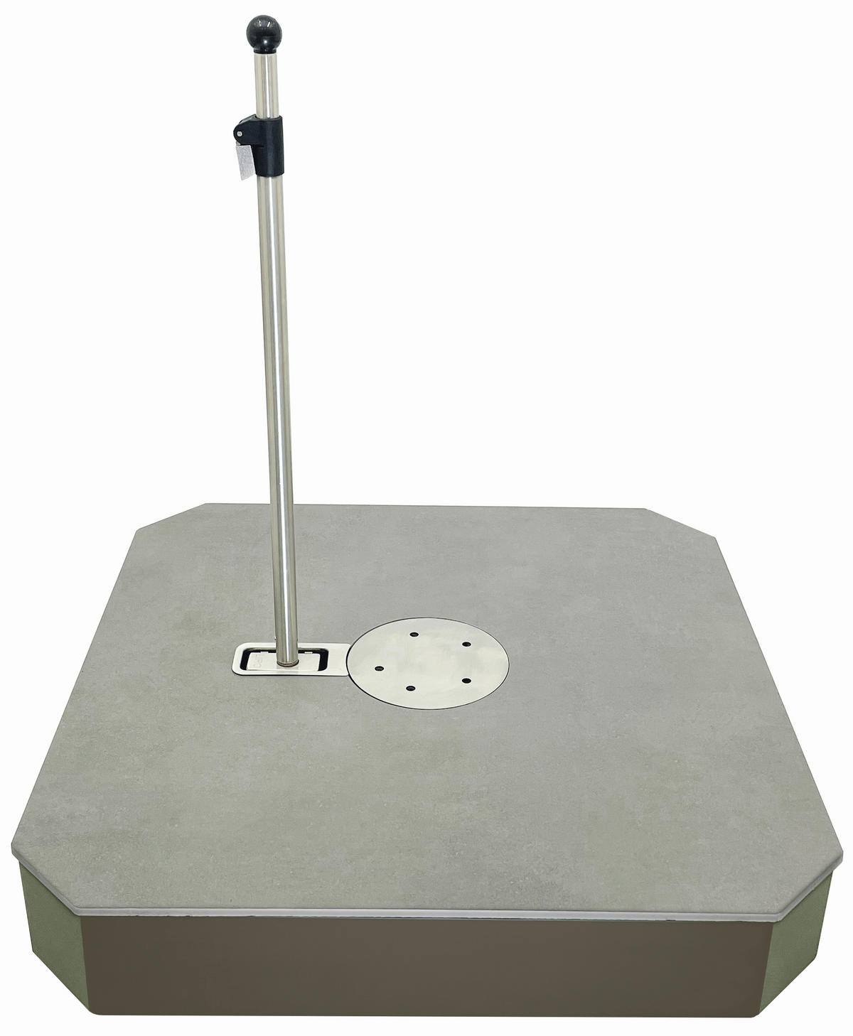 SONNENSCHIRMSTÄNDER - Greige, KONVENTIONELL, Keramik/Metall (81/15/81cm)