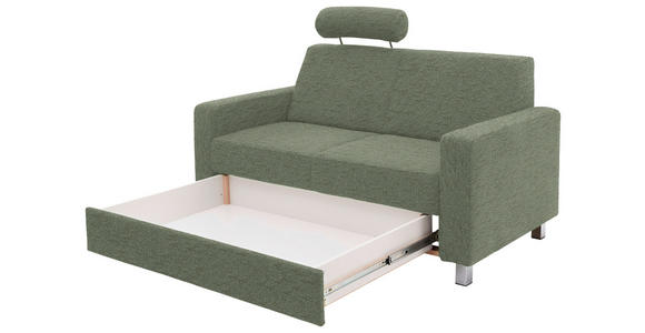 2-SITZER-SOFA - Chromfarben/Hellgrün, Design, Textil/Metall (158/83/85cm) - Xora