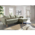 ECKSOFA Olivgrün Flachgewebe  - Buchefarben/Olivgrün, KONVENTIONELL, Holz/Textil (230/144cm) - Carryhome