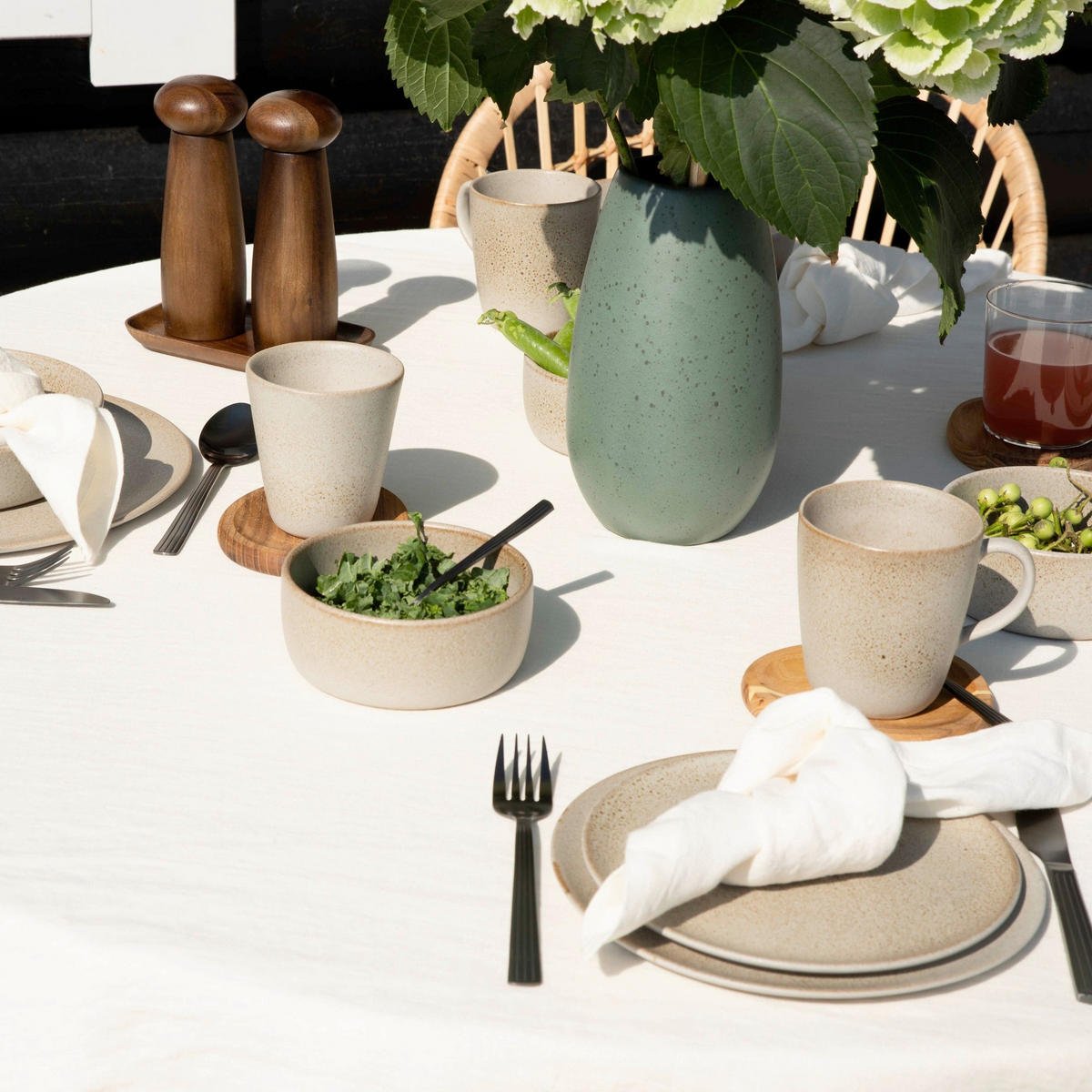 SCHÜSSEL RAW 13,5 cm   - Beige, Basics, Keramik (13,5cm) - Aida