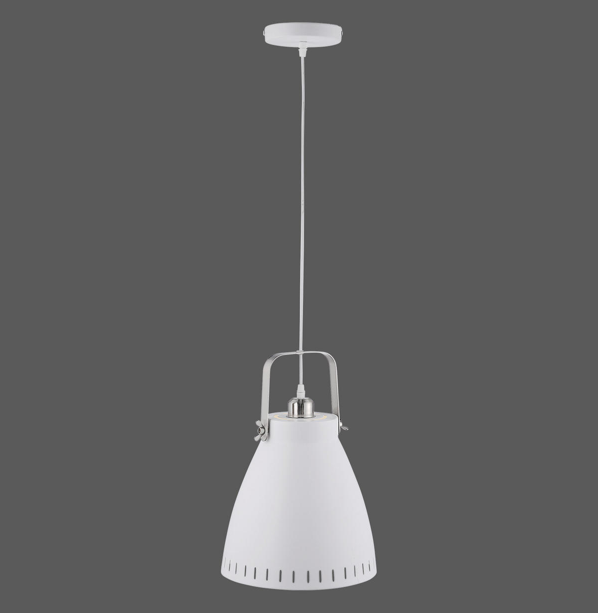 HÄNGELEUCHTE EVA 26,5/120 cm   - Weiß, Design, Metall (26,5/120cm) - Boxxx