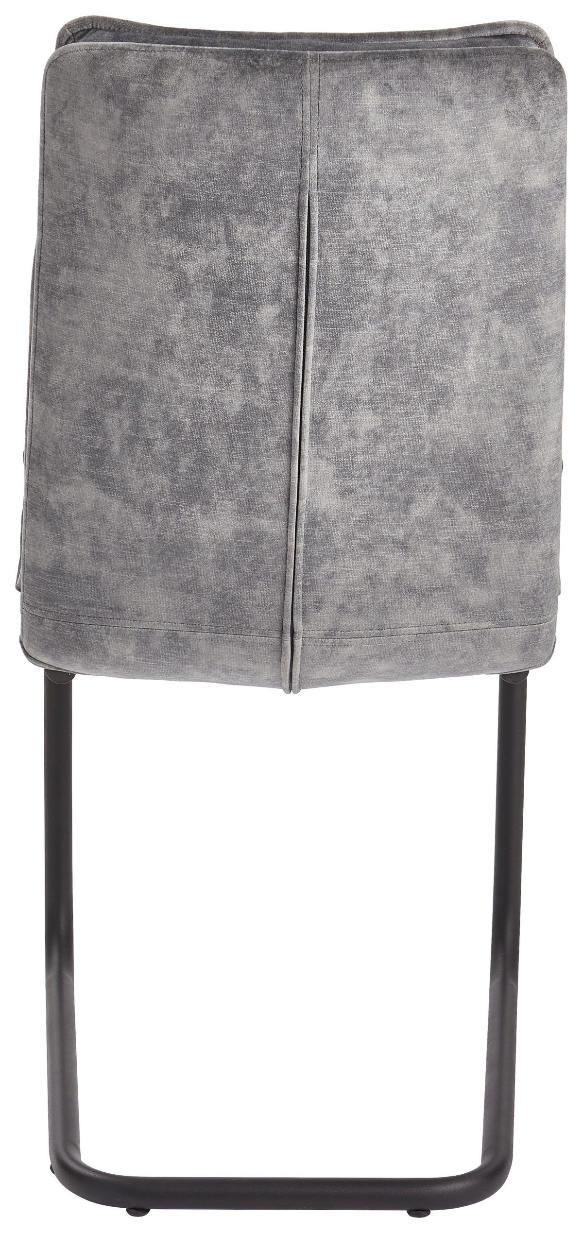 SCHWINGSTUHL  in Eisen Samt  - Schwarz/Grau, MODERN, Holz/Textil (47/94/63cm) - Livetastic