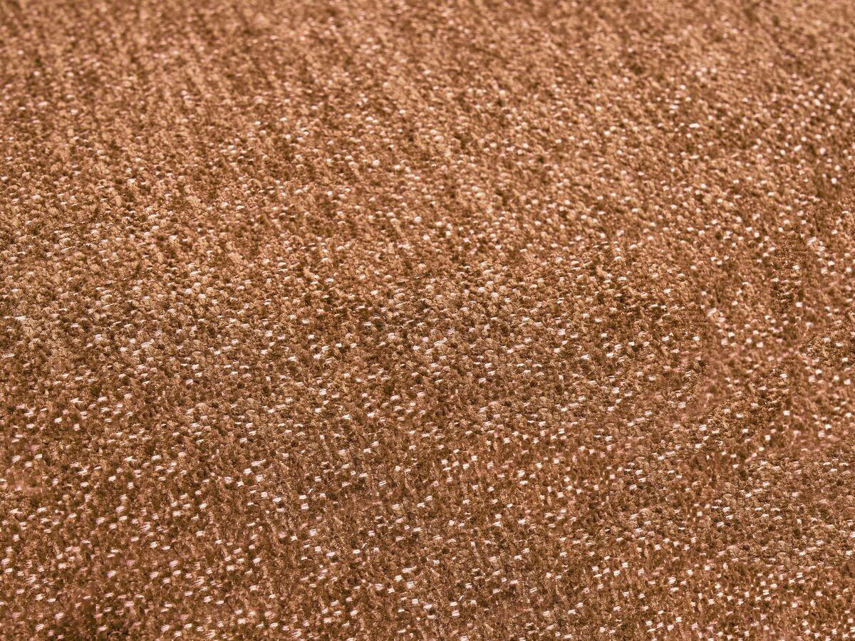 ECKSOFA Ottomane links  EVEREST Orange Flachgewebe  - Schwarz/Orange, MODERN, Kunststoff/Textil (210/352cm)