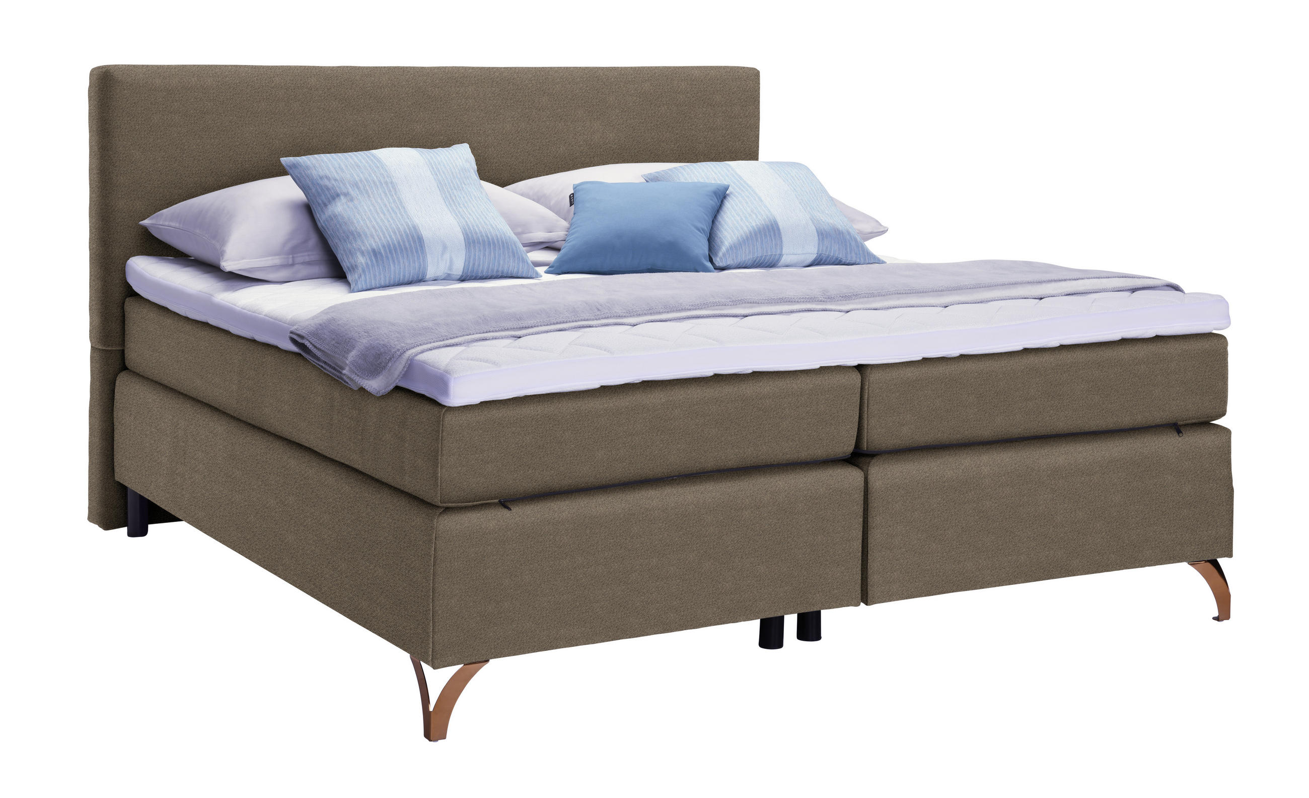 Boxspringbett 200/200 cm in Braun