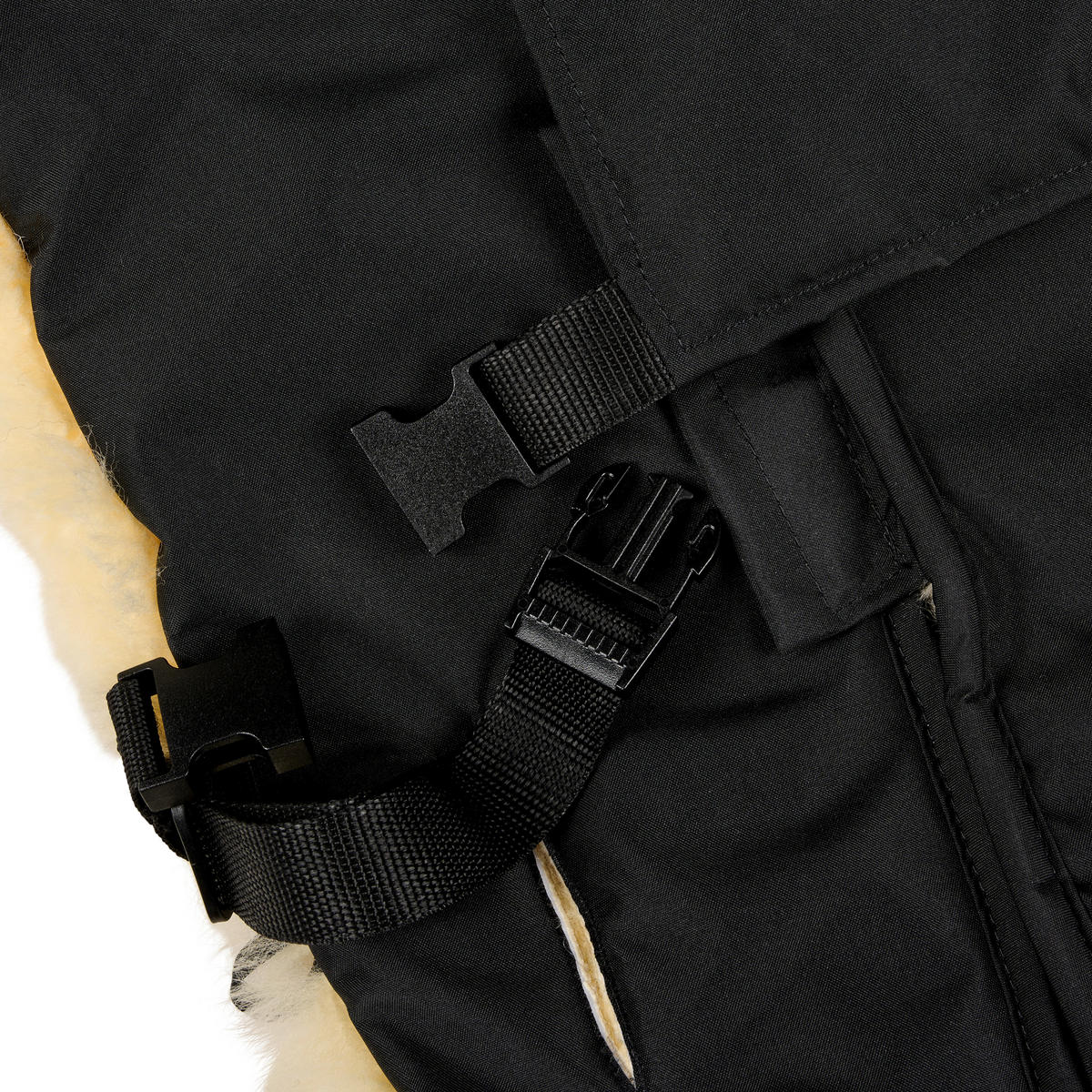 FELLSACK  - Creme/Schwarz, Basics, Textil (49/100cm) - Jimmylee