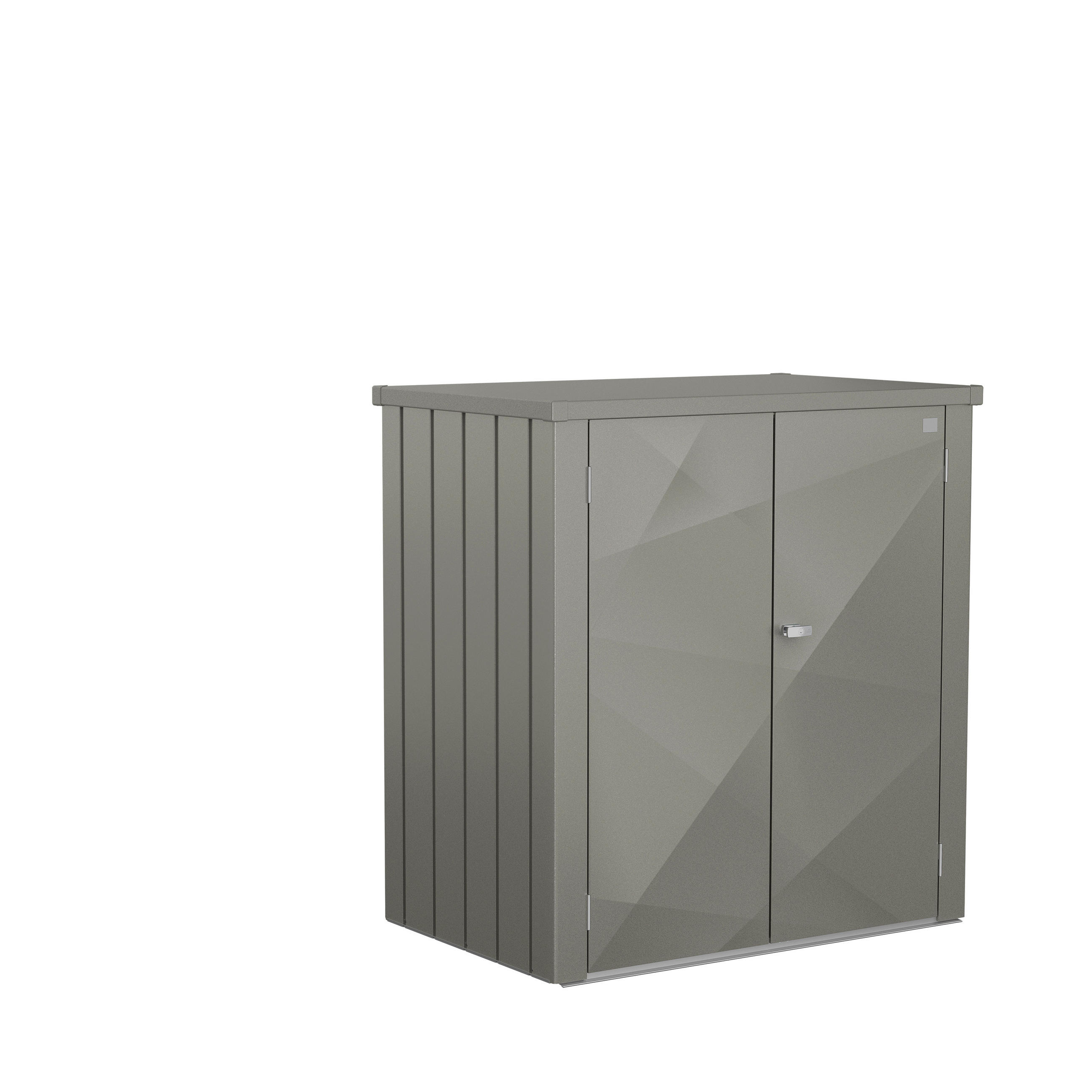 GERÄTESCHRANK - Grau, Basics, Metall (132/140/87cm) - Biohort