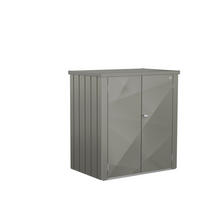 GERÄTESCHRANK - Grau, Basics, Metall (132/140/87cm) - Biohort