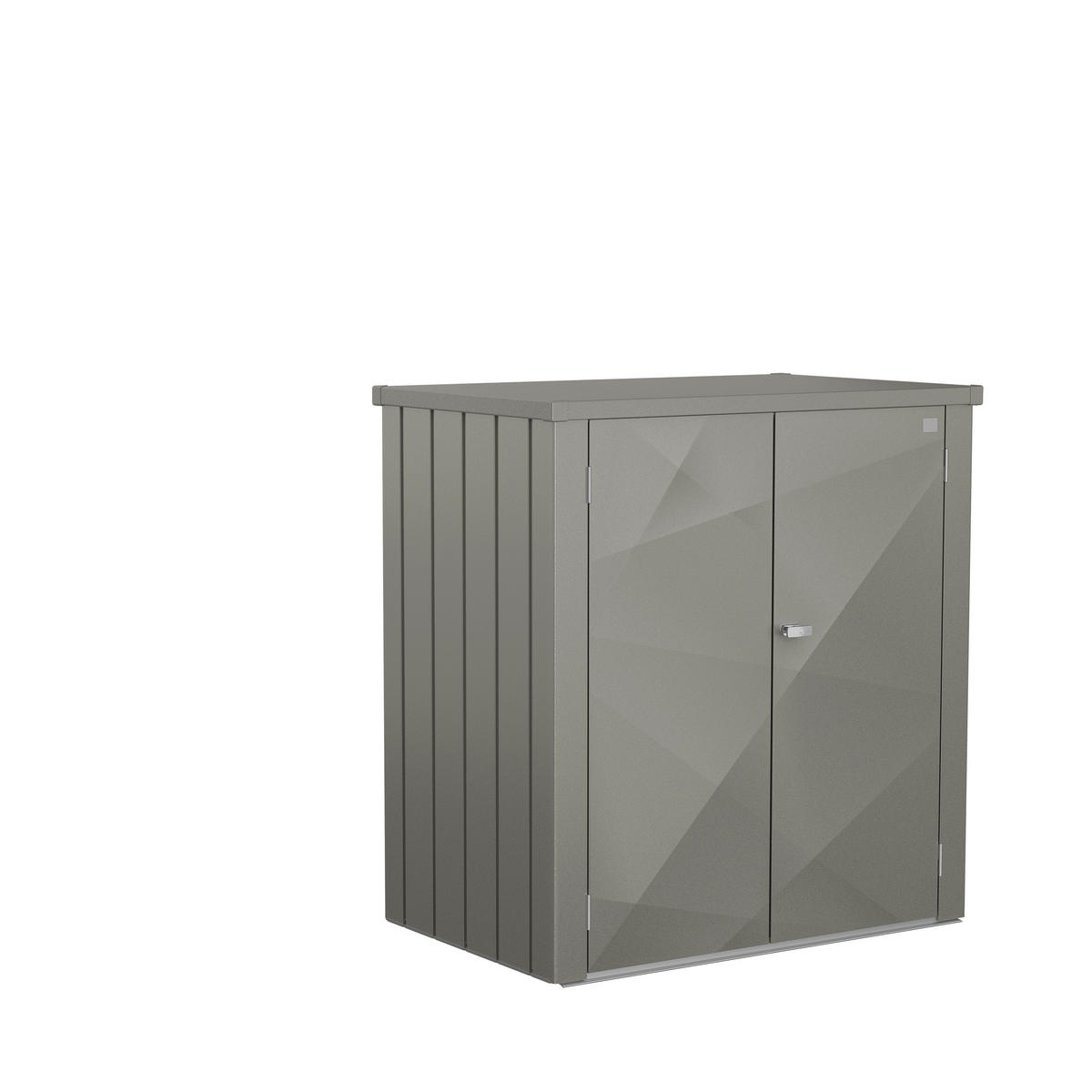 GERÄTESCHRANK - Grau, Basics, Metall (132/140/87cm) - Biohort