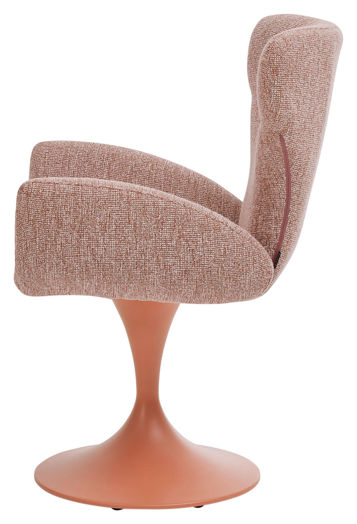 ARMLEHNSTUHL  in Flachgewebe  - Altrosa/Rosa, Design, Textil/Metall (65/93/68cm) - Musterring