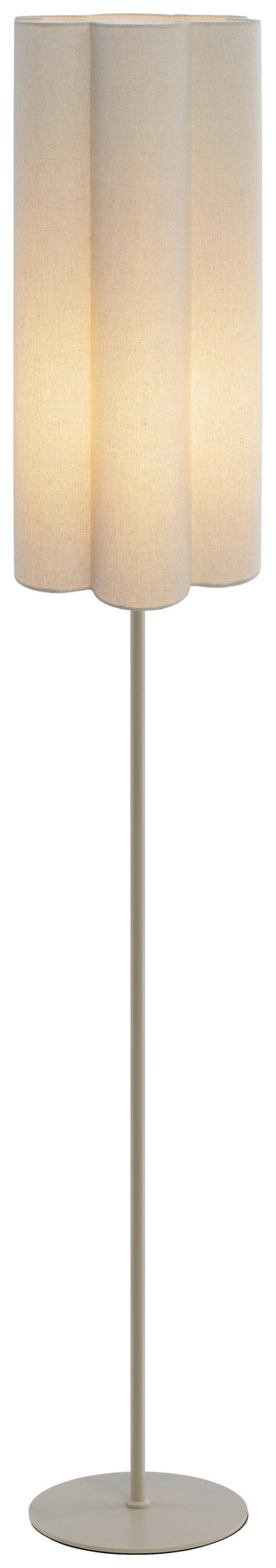 STEHLEUCHTE 25/150 cm    - Beige, Trend, Kunststoff/Textil (25/150cm) - Novel