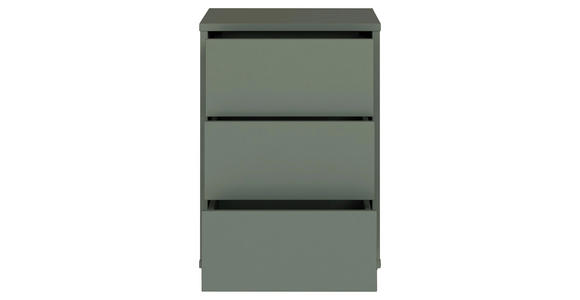 NACHTSCHRANK 50/69/42 cm  - Salbeigrün/Silberfarben, Trend, Holzwerkstoff/Kunststoff (50/69/42cm) - Carryhome