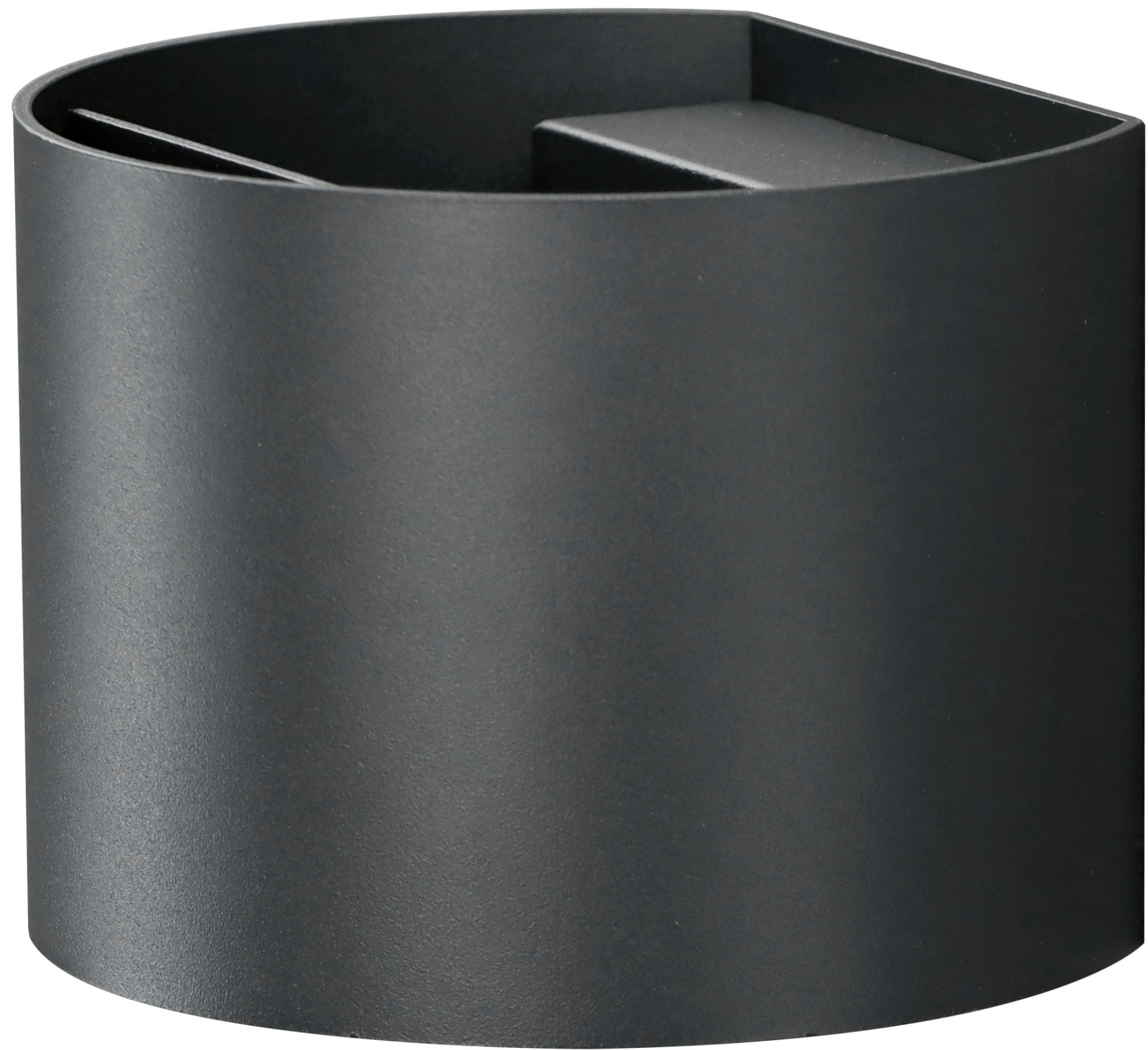 AUSSENWANDLEUCHTE EBLA 10/13,5/12 cm  - Anthrazit, Design, Metall (10/13,5/12cm)