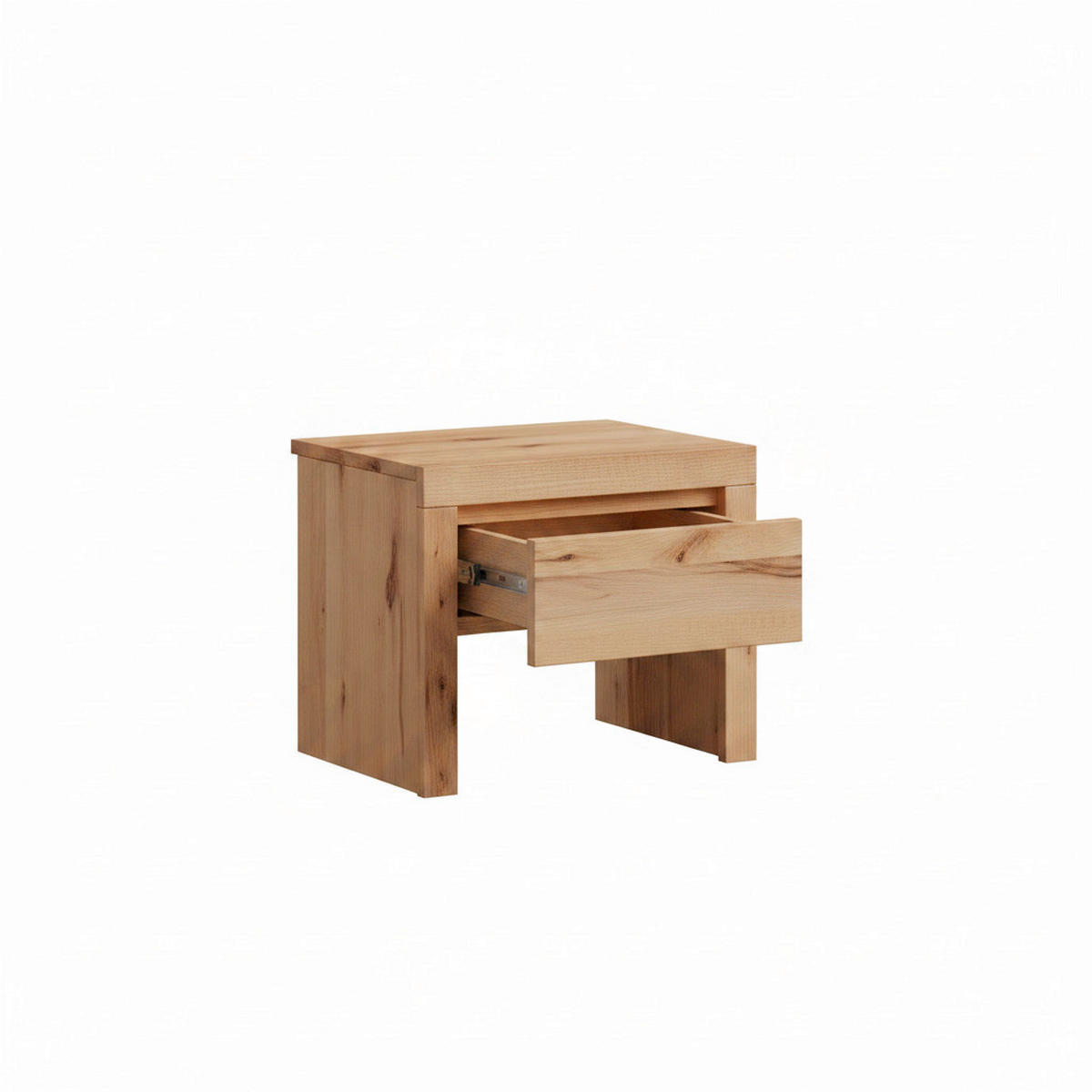 NACHTSCHRANK 50/40/37 cm, Buchefarben, teilmassiv  - Buchefarben, MODERN, Holz (50/40/37cm) - MID.YOU