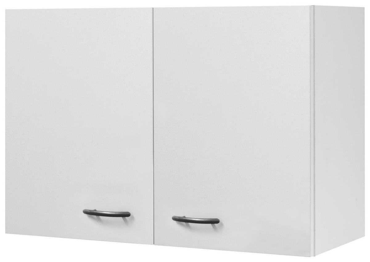 KÜCHENOBERSCHRANK  in Weiß  - Edelstahlfarben/Weiß, Holzwerkstoff/Kunststoff (80/54,8/32cm) - FlexWell